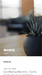 Mobile Screenshot of marie-chanteuse.info